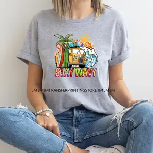 Verano tropical Mama Nana tía hermana Floral mamá hierro en español ocupado haciendo cosas de mamá pegatinas de transferencia DTF para camisetas - Product Image 4