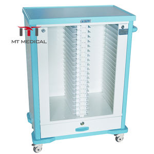MT Offre Spéciale médicale Chariot d'enregistrement d'hôpital Chariot de classement mobile avec double rangée de dossiers d'hôpital Chariot de dossier d'hôpital - Product Image 3