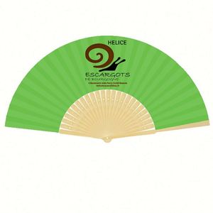 Custom <b>Hand</b> <b>Fan</b> for Wedding Promotion Fabric Wooden Bamboo Paper with Art Logo <b>Hand</b>-painted Sublimating Folding Favor - Product Image 2