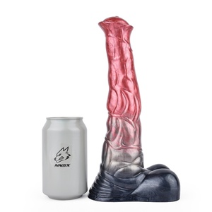 NNSX Adult Sex Toy Animal Penis Silicone Colorful Anal Plug Horse <b>Dildo</b> Masturbation Stick - Product Image 6