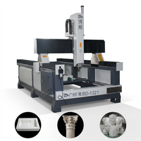 Routeur CNC rotatif 4 axes de haute précision pour la sculpture 3D sur mousse, polystyrène et bois, avec moteur unique, PLC, roulement et grande capacité