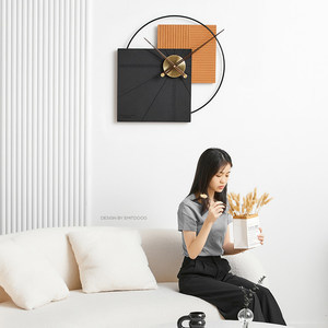 Nordic Creative <b>Wall</b> <b>Clock</b> Irregular Shape Quartz Movement <b>Silent</b> Battery Powered Living Room Decor - Product Image 2
