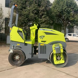 Rodillo Vibratorio Pequeño de Tambor Delantero y Rueda Trasera de Goma, Maquinaria de Construcción de Rodillo de Tambor Único de 1, 2 y 3 Toneladas, EPA KUBOTA - Product Image 5