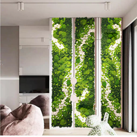 Mousse stabilisée naturelle véritable, panneau mural carré 100x100cm, longue durée, pour Noël et remise de diplôme