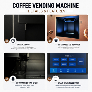 Máquina Expendedora de Café Profesional de 40 Sabores, Máquina Dispensadora de Café Instantáneo con Certificación CE ISO, Cafetera de Espresso - Product Image 3