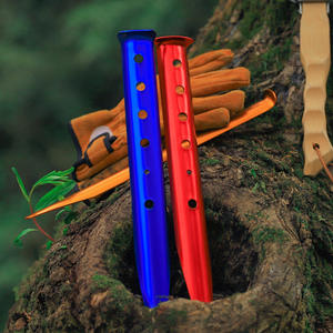 Piquets de plage en alliage d'aluminium pour l'extérieur, 31 cm, en forme de U, résistants au vent, pour le camping et l'utilisation de bâches, bleu - Product Image 5