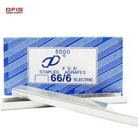 Mini agrafeuse électrique 66/6 agrafes 106-105 spéciale pour couches épaisses, alimentation manuelle, en métal et plastique, logo imprimé