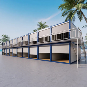 Maison préfabriquée modulaire détachable en conteneur, maison mobile assemblée, garage de stationnement, porte en acier de sécurité, bâtiment de bureau, hôtel - Product Image 3