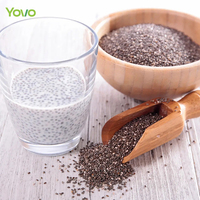 Graines de Chia Séchées Pures et Naturelles en Vrac pour Grossistes, Matière Première Noire de Chine pour Aliments Végétaliens, Boulangerie, Desserts et Cuisine