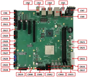 Nieuwe Loongson 3a5000 Processor Industriële Microatx Moederbord 64Gb Ddr4 Geïntegreerde Hdmi Ethernet Sata Usb 3.0 Desktop/Desktop"