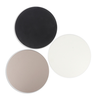 Assiettes à dîner en mélamine noire mate écologiques personnalisables, style classique, vaisselle durable pour restaurants et hôtels, vente en gros