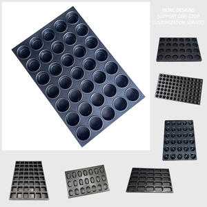 Plaque de cuisson en acier aluminisé antiadhésive, grande capacité, 35 trous, moules à pâtisserie ronds, plateau de cuisson commercial pour muffins et cupcakes - Product Image 6