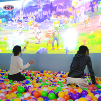 Solution de jeu de projection murale interactive multi-scénarios avec balles à écraser, faible MOQ, pour sites de loisirs et attractions familiales