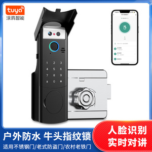 <b>Smart</b> Door <b>Lock</b> Fingerprint Waterproof Password Outdoor Security Door <b>Lock</b> Stainless Steel DC Power Unlock Method - Product Image 5