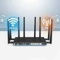 Router Profesional Wifi6 ESIM Openwrt 2.4g 5.8g Doble Banda Wifi 6 con Tarjeta SIM, Inalámbrico Móvil 5g 4g Doble SIM