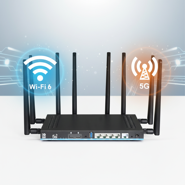 Professional Wifi6 ESIM Openwrt 2.4g 5.8g Dual Band Wifi 6 Sim Card Mobile Wireless 5g 4g Dual Sim Router
