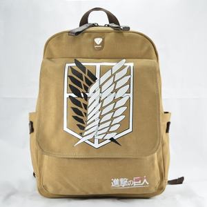 กระเป๋าเป้สะพายหลังลายอนิเมะ <span class=keywords><strong>Attack</strong></span> <span class=keywords><strong>on</strong></span> <span class=keywords><strong>Titan</strong></span> ดีไซน์ยอดนิยม พร้อมซิป - Product Image 1