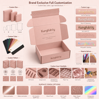 Boîtes d'expédition en carton ondulé avec bande détachable personnalisée, boîtes à fermeture éclair recyclables