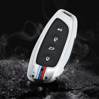 Accessoires intérieurs de voiture, coque de clé de voiture en alliage de zinc + silicone, étui de protection pour clé de voiture en métal, compatible avec Haval Great Wall