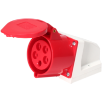 Prise électrique industrielle étanche IP44 32A, 3-5 broches, mise à la terre standard, prises apparentes et encastrées