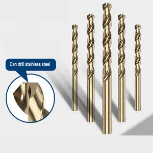 Großhandel halbe Rolle geschmiedet hss Bohrer HSS gerader Schaft Amber Twist Drill Bit