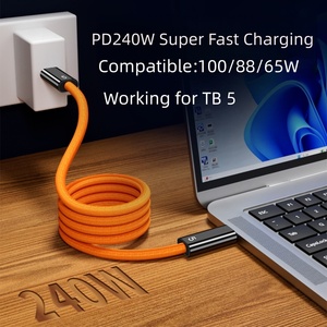 Cable USB4 Magnético Antienredos DFX <span class=keywords><strong>de</strong></span> 1M 80Gbps con Cable Coaxial TB5 Compatible con E-Marker para <span class=keywords><strong>Apple</strong></span> MacBook Pro <span class=keywords><strong>iPad</strong></span> Laptop - Product Image 5