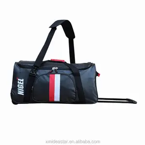 Carrito personalizado de gran capacidad para equipaje, bolsa de lona de viaje con rueda duradera