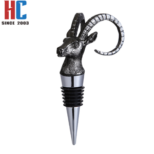 Bouchon de bouteille de vin en alliage de zinc plaqué or, motif animal, style ange, avec bec verseur, pour verre à vin, stock usine, 20 ans d'expérience - Product Image 5