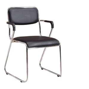 <span class=keywords><strong>Silla</strong></span> de <span class=keywords><strong>escritorio</strong></span> ejecutiva de cuero PU negra cómoda y moderna, reposabrazos fijos, estilo <span class=keywords><strong>rejilla</strong></span>, tela de hierro para comedor de oficina y hogar - Product Image 6