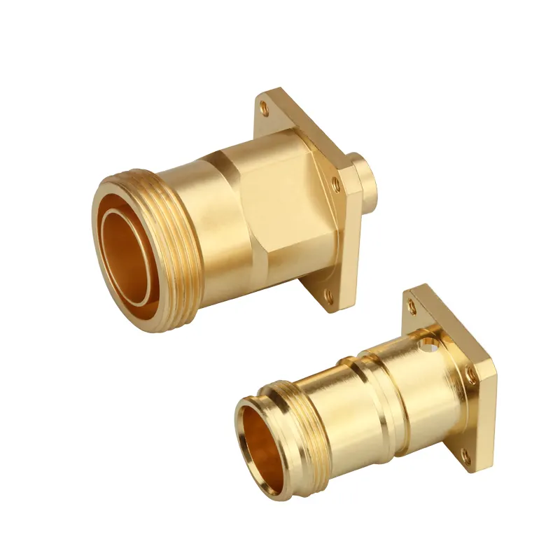 Customized Connector Brass high-precision CNC Turning Parts Male Copper Tube Connector Brass Pipe Fitting