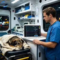 Moniteur de signes vitaux pour animaux à prix d'usine avec kits d'accessoires complets pour cliniques vétérinaires et hôpitaux