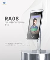 HFSECURITY RA08 Factory Outlet Face Fingerprint Qr Code NFC Control de acceso de asistencia de tiempo para el lugar de trabajo