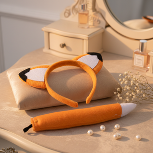 Bandeau animal Offre Spéciale avec oreilles et queue Design accessoire de déguisement fantaisie pour filles bandeau diadème élégant - Product Image 6