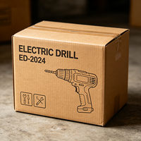 Boîte d'emballage personnalisée pour perceuse électrique, en carton ondulé 100 % durable, pour l'expédition d'outils (vente en gros)