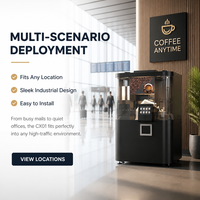 Máquina Expendedora de Café Robótica Profesional, Sistemas Robóticos Industriales para una Estación de Automatización Minorista Inteligente Completa