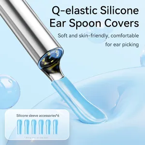 Nettoyeur de cérumen visuel avec caméra, endoscope sûr pour l'élimination du cérumen avec caméra 5M, <span class=keywords><strong>otoscope</strong></span> lumineux, outils de nettoyage d'oreilles, soins auriculaires - Product Image 6