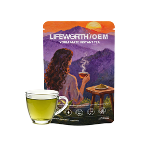 Lifeworth Instant Yerba Mate Tea Powder with Extract Prebiotics Digestive Enzymes Mellow <strong>Sweet</strong> Taste Immunity &amp; Detox 11g Sachet - Product Image 1