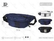 Borsa da uomo in nylon rettangolare con chiusura a cerniera per viaggi all'aperto - Product Image 1