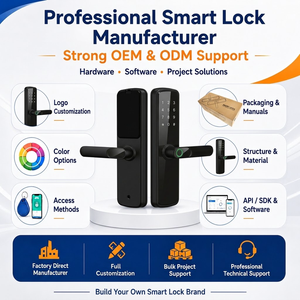 Tuya WIFI TTlock Akıllı Kapı Kilidi Parmak İzi Uzaktan Kumandalı RFID Anahtar Elektrikli Kolu Ahşap Kapı için Dijital Şifre Kilidi - Product Image 5