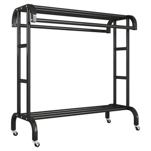 Tendedero de balcón <span class=keywords><strong>Perchero</strong></span> de <span class=keywords><strong>metal</strong></span> Estante de ropa de alta vida útil Estante de exhibición de ropa de grado resistente - Product Image 1