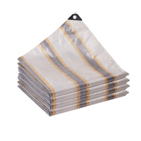 Bâche en polyéthylène PE imperméable orange, en feuille ou en rouleau, avec service de découpe pour couverture de bateau ou d'extérieur
