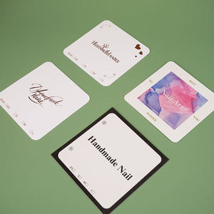 Cartes de visite, cartes postales, cartes de <span class=keywords><strong>mariage</strong></span>, cartes de <span class=keywords><strong>remerciement</strong></span> en papier couché avec logo personnalisé en feuille d'or, de haute qualité, en gros - Product Image 4