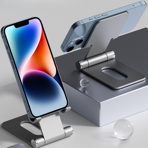 Supporto per Telefono in Lega di Alluminio 2026, Portatile da Scrivania per Apple, Samsung, <span class=keywords><strong>Huawei</strong></span> e Altri Smartphone - Product Image 2
