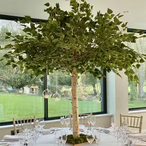 Düğün dekorasyon yeşil ağacı yapay ağaç masa centerpiece