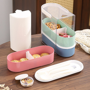 Boîte à lunch portable à trois étages pour aliments, desserts, salades de fruits, camping, pique-nique - Product Image 4