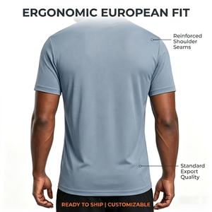 T-Shirt Sportiva da Uomo Traspirante ad Asciugatura Rapida 180 Grammi, per Palestra e Corsa, 100% Poliestere, Manica Corta, Vestibilità Regolare - Product Image 2