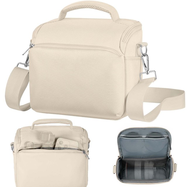 Professional Canvas Crossbody Camera Case Camera Sling Bag for Photographers with Durable Zipper Closure