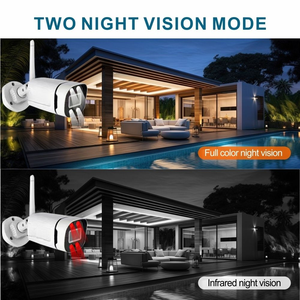 Kit de caméra de sécurité sans fil WiFi avec logo personnalisé TSEye 4CH 3MP, vision nocturne à double lumière, sécurité domestique extérieure, NVR - Product Image 5