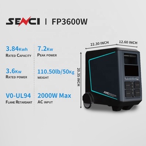 Senci Off-grid Solar Power System 2.4kw 3.6kw 5.5kw Portable Station <b>Ups</b> <b>Backup</b> for Camping Home Office 2400 Wireless <b>Ups</b> <b>Backup</b> - Product Image 4