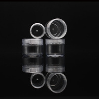 Pot en plastique PS rond petit format pour fard à paupières, 20g, 30g, 25g, 2.5g, 10g, 15g, 3g, 5g, 2.5ml, 3ml, pots de 3 grammes, pot en plastique pour poudre de 3 grammes